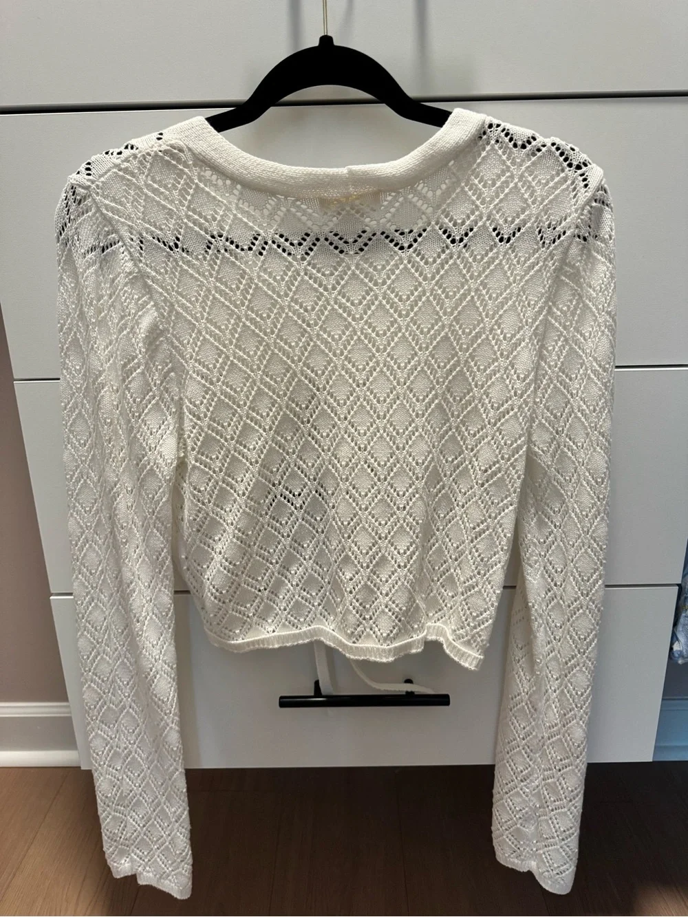 Maeve by Anthropologie Pointelle Cinch-Front Top